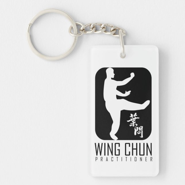 Wing Chun Practitioner "Ip Man Style" Keychain (Front)