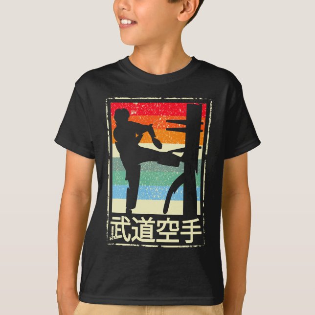 Wing Chun Retro Martial Arts Kung Fu Training T-Shirt (Front)