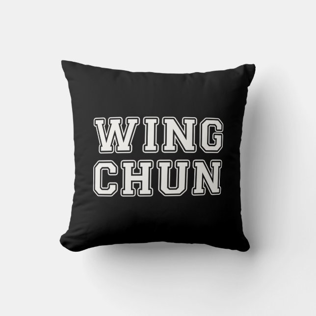 Wing Chun Throw Pillow (Front)
