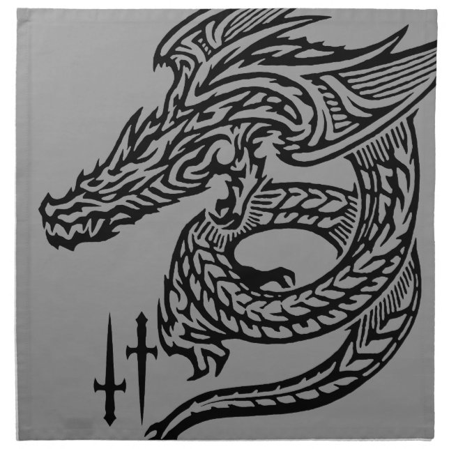 Wing Dragon Cloth Napkins (set of 4) dinner 20" x (Front)