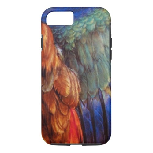 WING FEATHERS OF AN EUROPEAN ROLLER iPhone 87 CASE