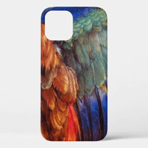 WING FEATHERS OF AN EUROPEAN ROLLER iPhone 12 CASE