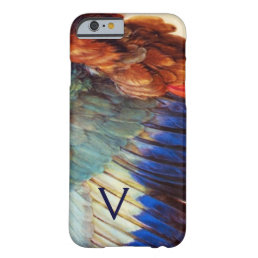 WING FEATHERS OF AN EUROPEAN ROLLER MONOGRAM BARELY THERE iPhone 6 CASE