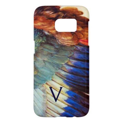 WING FEATHERS OF AN EUROPEAN ROLLER MONOGRAM SAMSUNG GALAXY S7 CASE