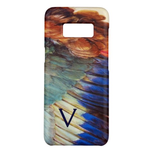 WING FEATHERS OF AN EUROPEAN ROLLER MONOGRAM Case_Mate SAMSUNG GALAXY S8 CASE