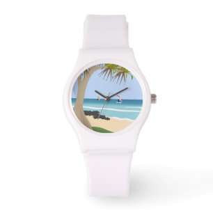 Wing Foil Surfers Pandanus Tree at the Beach Watch