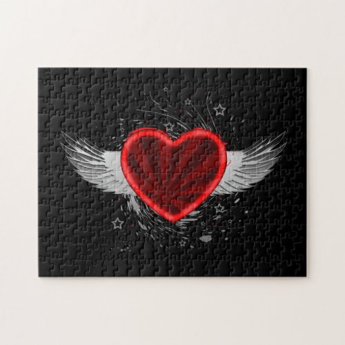 Wing Heart Jigsaw Puzzle