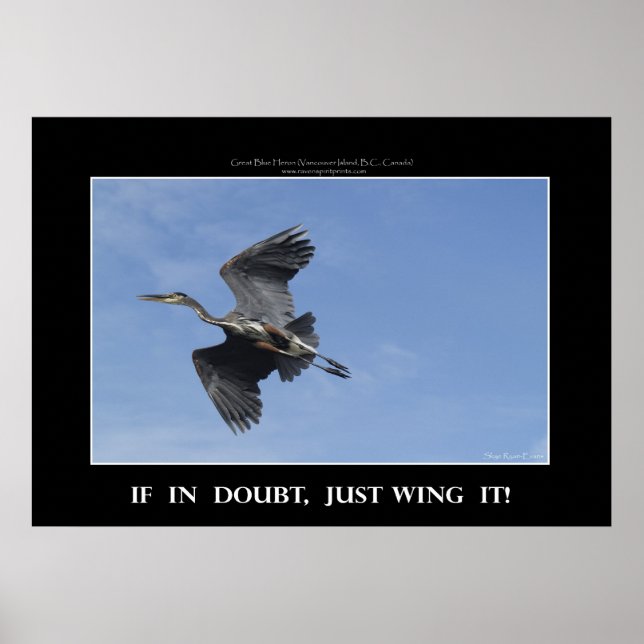 WING IT! Motivational Poster (Front)