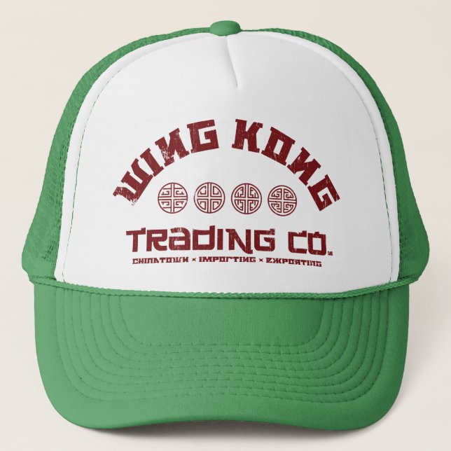 wing kong trading co. big trouble in little china trucker hat (Front)