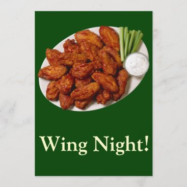 Wing Night Invitation