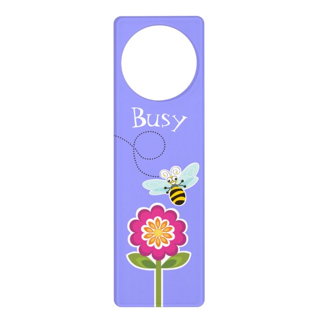 Wing-Nutz™_Bumble Bee_ sweet & fun_Gettin' Busy Door Hanger (Front)