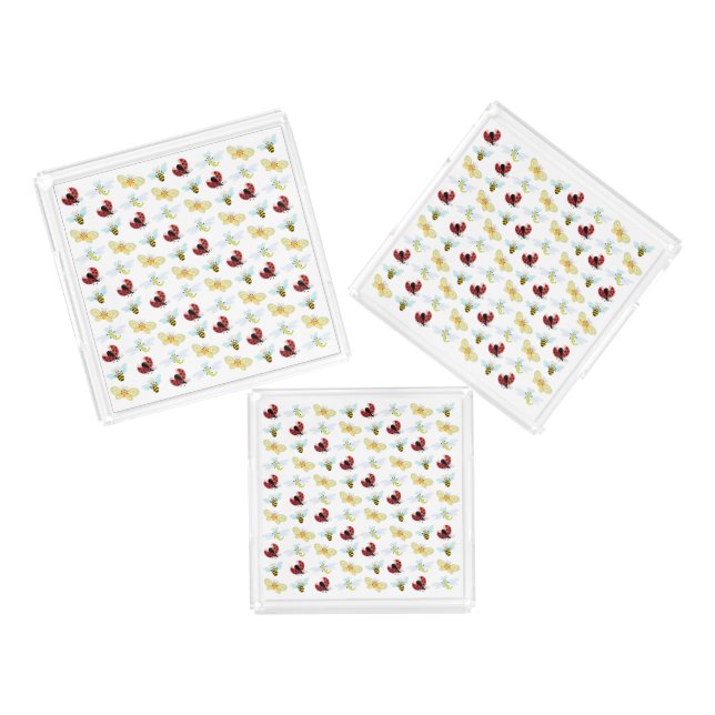 Wing-Nutz™_Fluttering Buddies_Adorable Insects Acrylic Tray (Set)