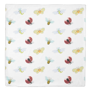 Wing-Nutz™_Fluttering Buddies_pattern_sweet & cute Duvet Cover