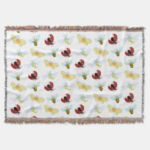 Wing-Nutz™_Fluttering Buddies_pattern Throw Blanket