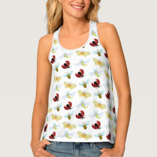 Wing-Nutz™_Fluttering Buddies pattern_whimsical Tank Top