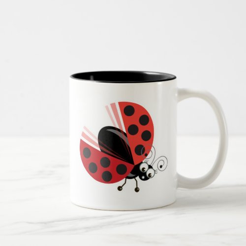 Wing_Nutz_Ladybug Dotty_ sweet   fun Two_Tone Coffee Mug