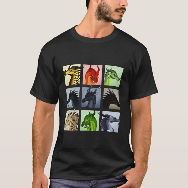 Wing Of Fires Legends Fathom Darkstalker Clearsigh T-Shirt (Front)