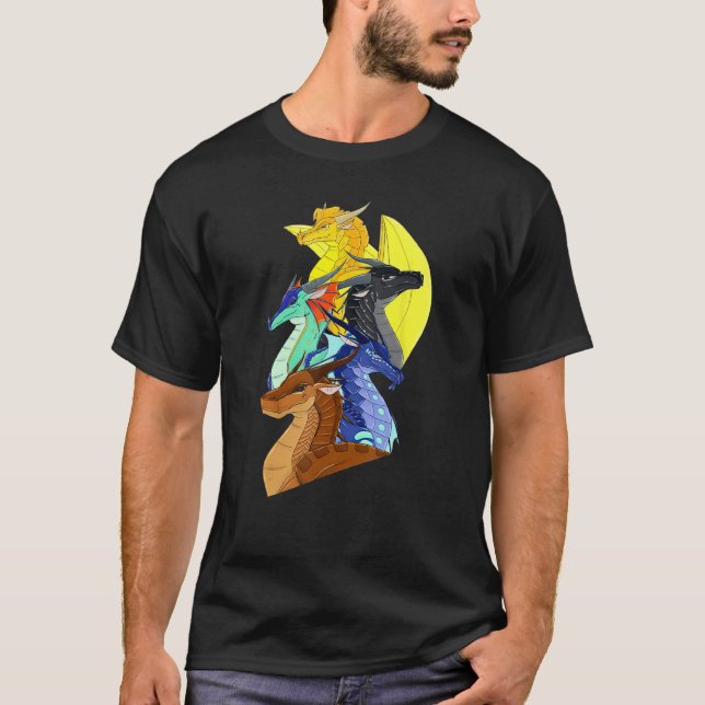WING OF FIRES LEGENDS FATHOM DARKSTALKER CLEARSIGH T-Shirt (Front)