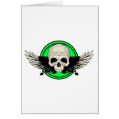 Wing Skull - GREEN (Front)