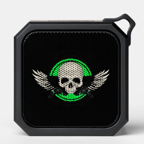Wing Skull _ GREEN Bluetooth Speaker