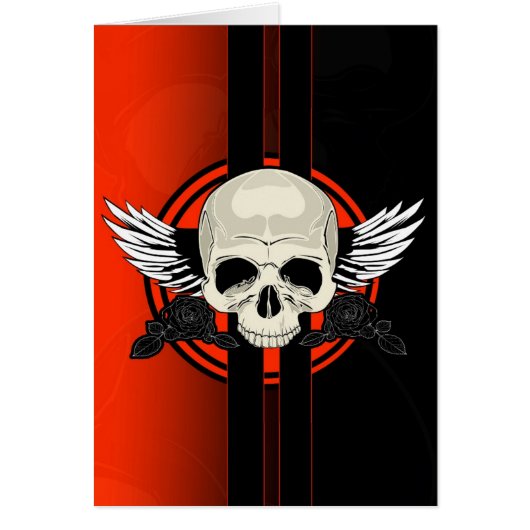 Wing Skull - ORANGE Cards (Front)