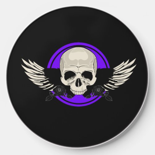 Wing Skull _ Purple Wireless Charger