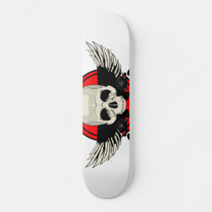 Wing Skull - RED Skateboard Deck