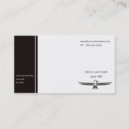 Customizable Wing Span - Professional  Business Card