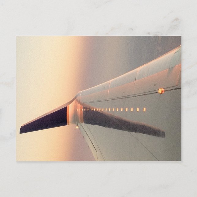 Wing Sunset 2 Postcard (Front)