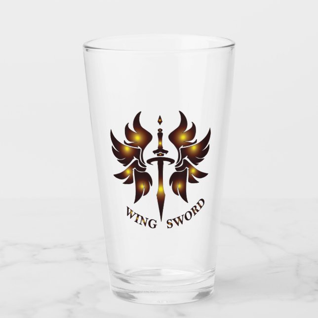 WING SWORD Drinkware Glass (Front)