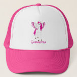Wing White Unicorn Party Pink Trucker Hat