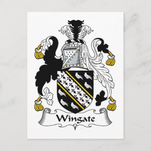 Wingate Family Crest Postcard