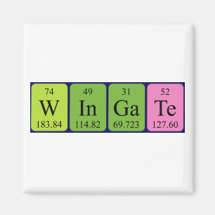 Wingate periodic table name magnet