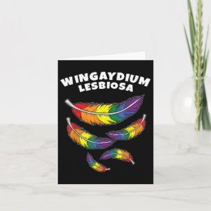 Wingaydium Lesbiosa _ Lgbtq Support For Gays And L Card