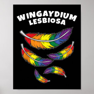 Wingaydium Lesbiosa _ Lgbtq Support For Gays And L Poster