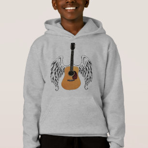 Winged Acoustic Guitar Hoodie