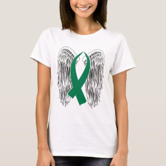 Winged Awareness Ribbon (Green) T-Shirt