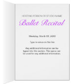 Winged Ballet (Dance) Cards (Inside (Right))