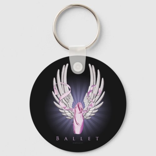 Winged Ballet Dance Keychain