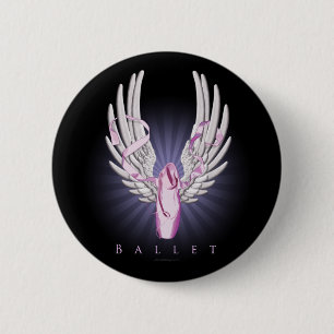 Winged Ballet (Dance) Pinback Button