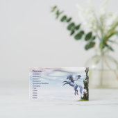 Winged Beauty Business Card (Standing Front)