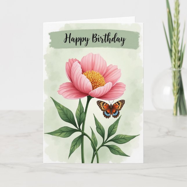 Winged Birthday Card (Front)