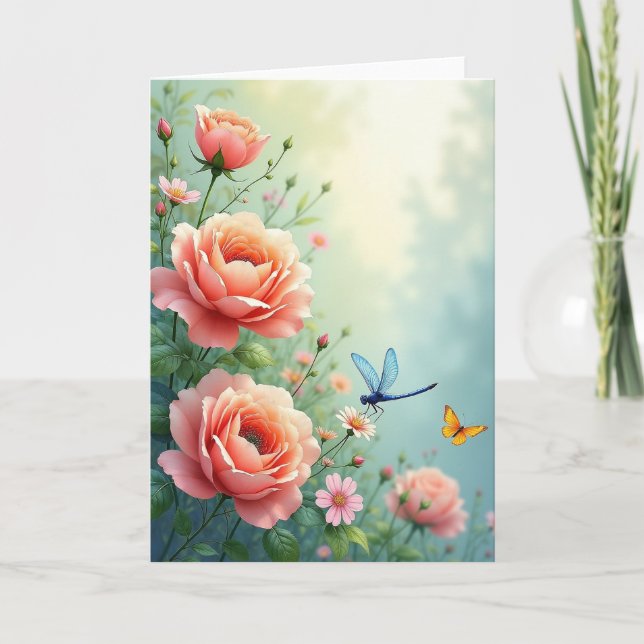 Winged Creature Birthday Card (Front)
