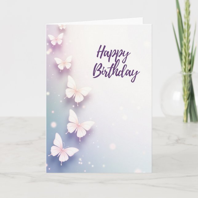 Winged Creatures Birthday Card (Front)
