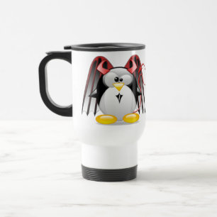 Winged Devil Tux Travel Mug