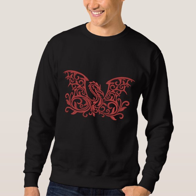 Winged Dragon Embroidered Sweatshirt (Front)