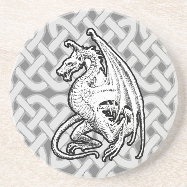 Winged Dragon Sandstone Coaster (Front)