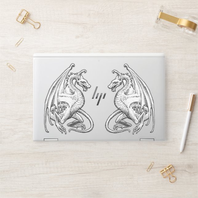 Winged Dragons HP Laptop Skin (Desk)