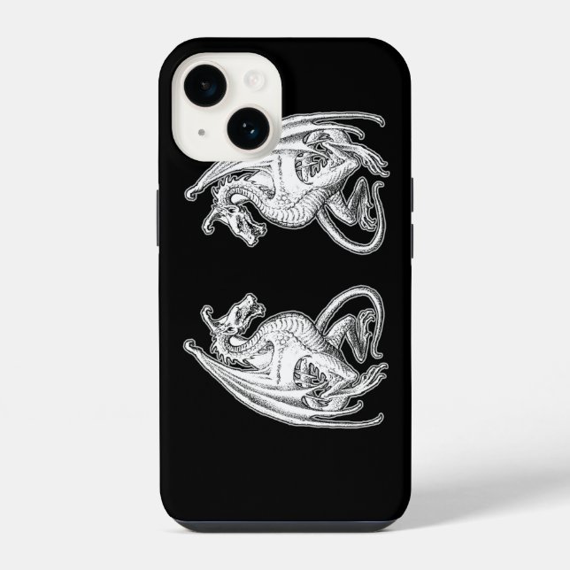 Winged Dragons Iphone Case (Back)
