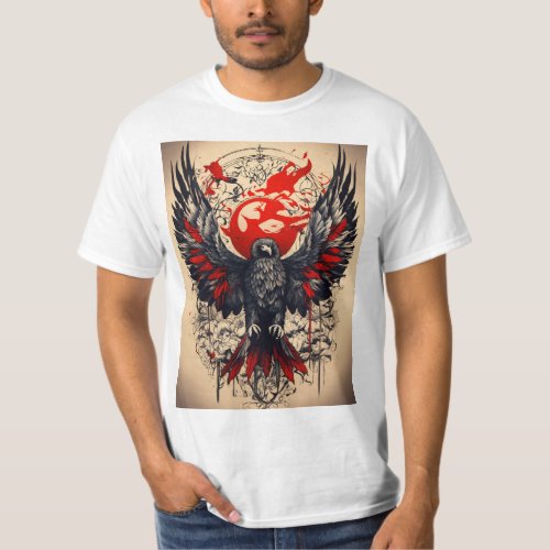 Winged Elegance Tattoo_Inspired T_Shirt Designs
